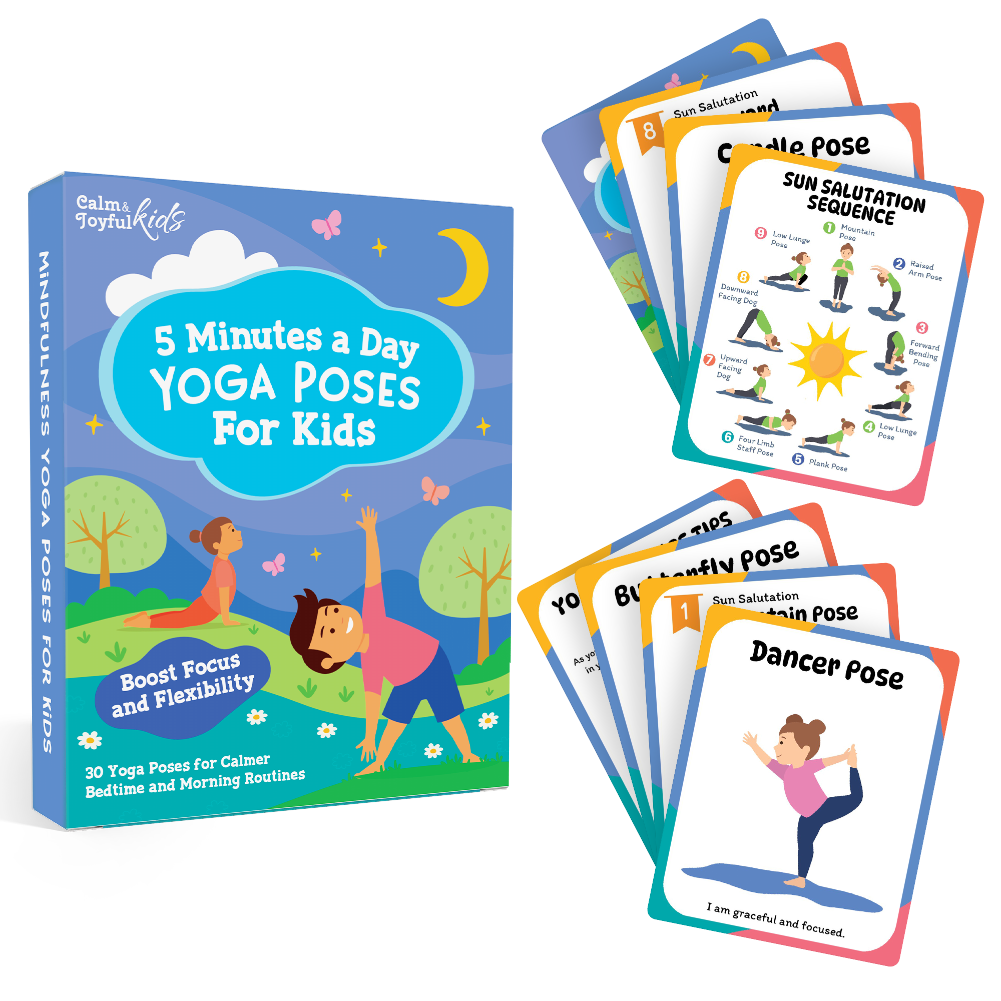 5 Minutes a Day Yoga Poses Cards for Kids