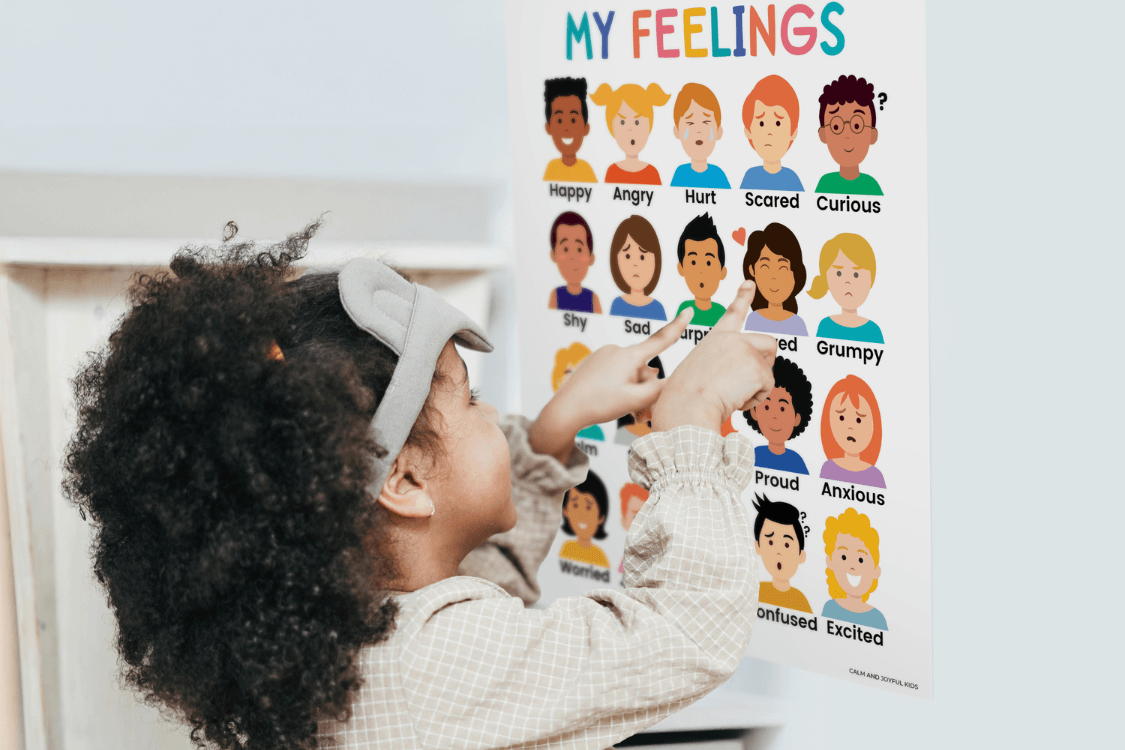 little-girl-playing-activity-using-calm-down-corner-poster